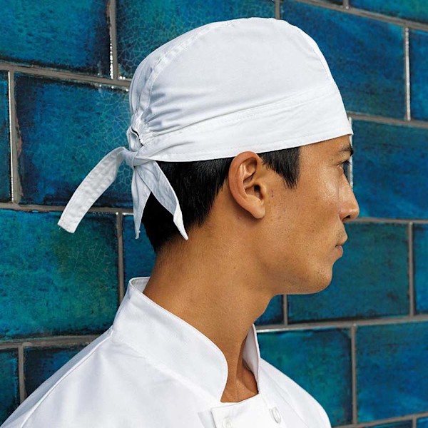Premier Chefs Zandana / Hatt / Kockkläder One Size Vit White One Size