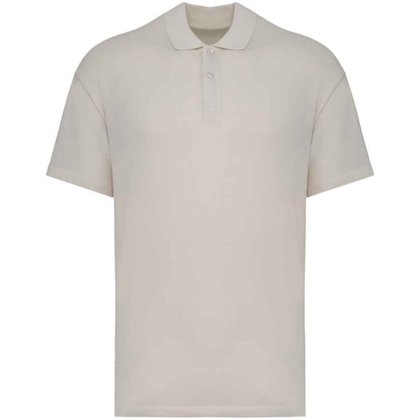 Native Spirit Pikétröja med nedhasad axel för män 3XL Elfenben Ivory 3XL