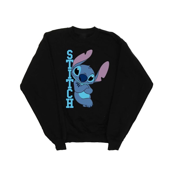 Disney Dam/Kvinnor Lilo Och Stitch Poserar Sweatshirt S Svart Black S
