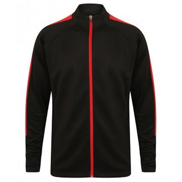 Finden & Hales Stickad Träningsoveralls Topp för Pojkar 7/8 År Black/Red 7/8 Years