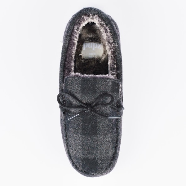 Lazy Dogz Barn/Barn Moccasin Tofflor 2 UK Svart Black 2 UK