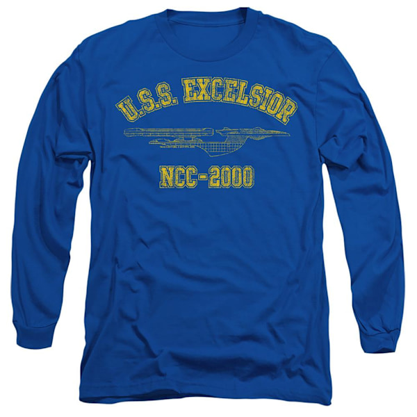 Star Trek Unisex Vuxen Excelsior Tränings T-shirt L Kungsblå Royal Blue L