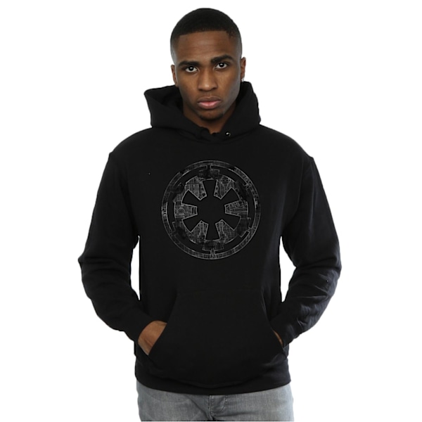 Star Wars: Rogue One Herr Hoodie Galactic Empire Plans M Svart Black M