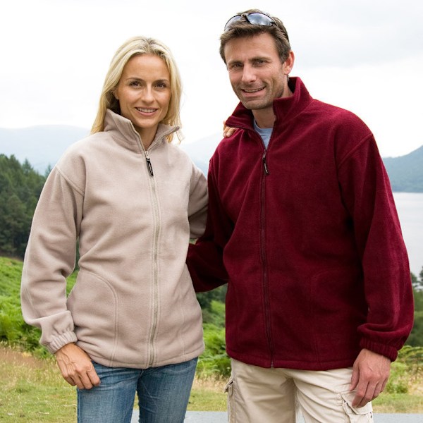 Result Herr Full Zip Active Fleece Anti Pilling Jacka 2XL Burg Burgundy 2XL