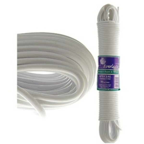 Everlasto Special Klädstreck 20m x 3,8mm Vit White 20m x 3.8mm