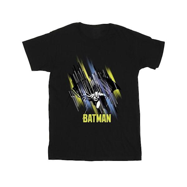DC Comics Girls Batman Flygande Batman Bomull T-shirt 7-8 år B Black 7-8 Years