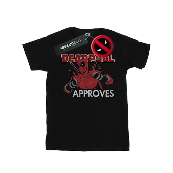 Marvel Deadpool Approves T-shirt 4XL Svart Black 4XL