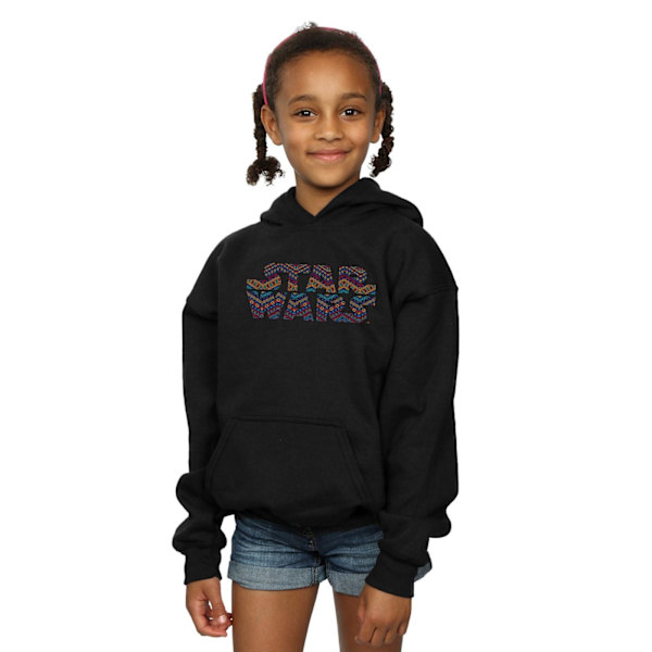 Star Wars Girls Colour Aztec Logo Hoodie 12-13 år Svart Black 12-13 Years