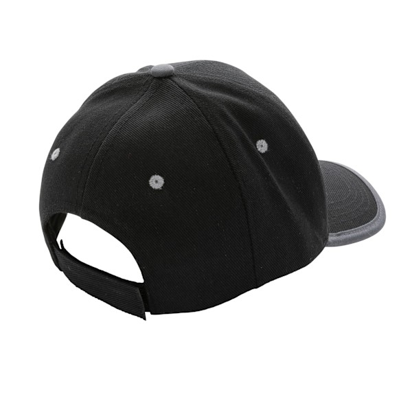 XD Collection Impact Aware Kontrast Borstad Bomull 6-Panel Keps Black One Size
