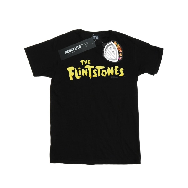 The Flintstones Girls Original Logo Bomull T-shirt 9-11 År B Black 9-11 Years