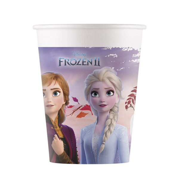 Frozen 2 engångspappersmuggar (8-pack) One Size Blå Blue One Size