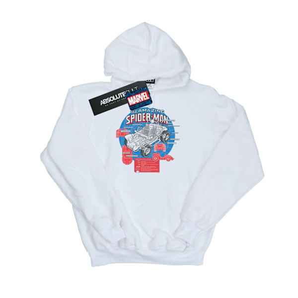 Marvel Girls Spider-Man Spider-Buggy Breakdown Hoodie 12-13 År White 12-13 Years