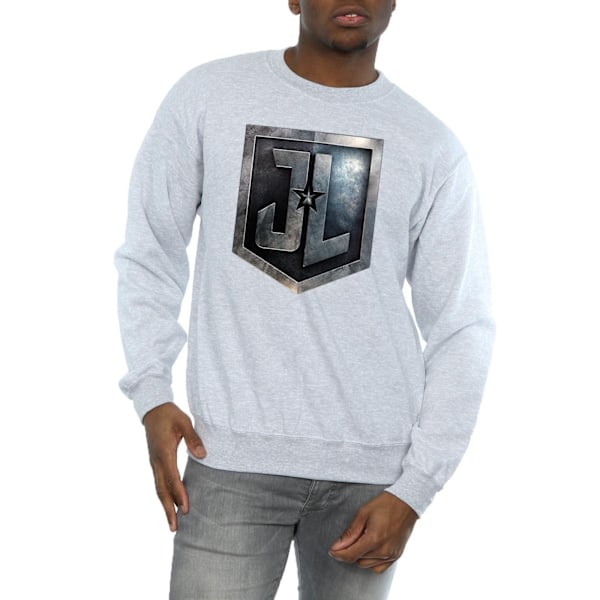 DC Comics Justice League Movie Shield Sweatshirt S Sports Sports Grey S