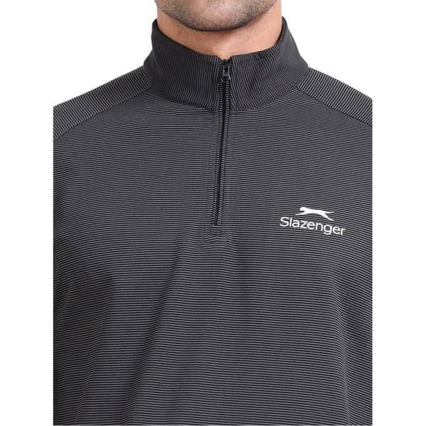 Slazenger Herr Quarter Zip Tröja XL Grå Grey XL