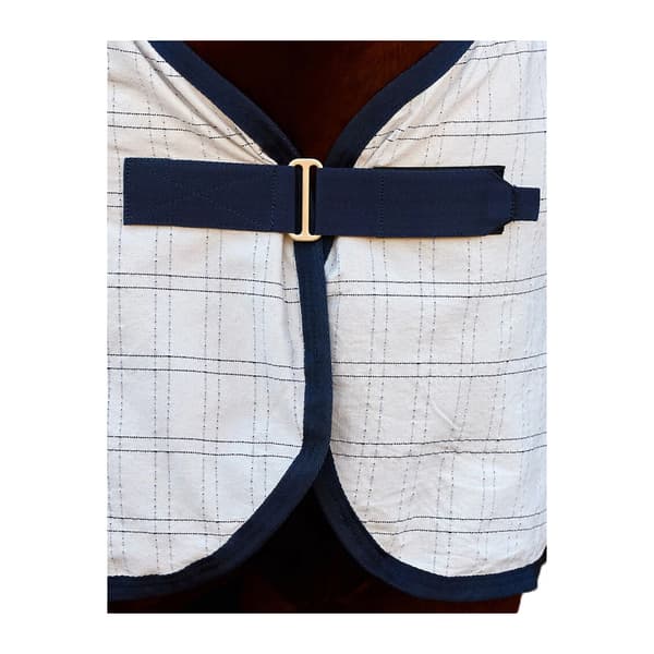 Weatherbeeta Comfitec Standard-Neck Bomulls Hästunderfilt 5´ W White/Navy 5´