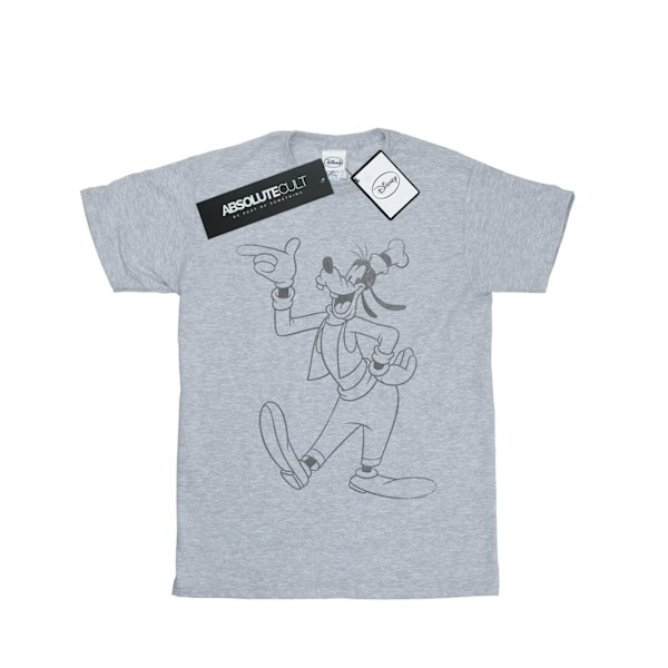 Disney Goofy Classic Baseball T-shirt L Sports Grey för män Sports Grey L