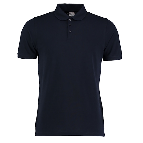 Kustom Kit Klassic Pique Heavy Slim Polo Shirt L Navy för män Navy L
