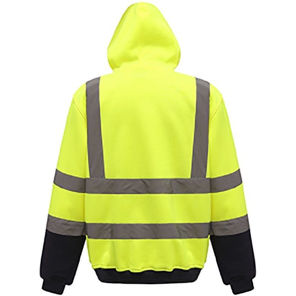 Yoko Hi Vis Reflex Hoodie för män 3XL Hi Visibility Gul/Adm Hi Visibility Yellow/Admiral Navy 3XL