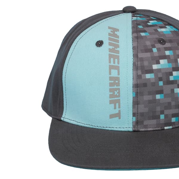 Minecraft Barn/Barn Snapback Kepsen S-M Svart/Blå Black/Blue S-M