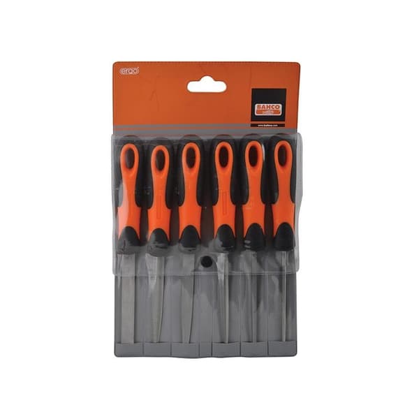 Bahco 1-476 Ergo Filset 6 Delar 100mm (4in) One Size Multi Co Multi Colour One Size