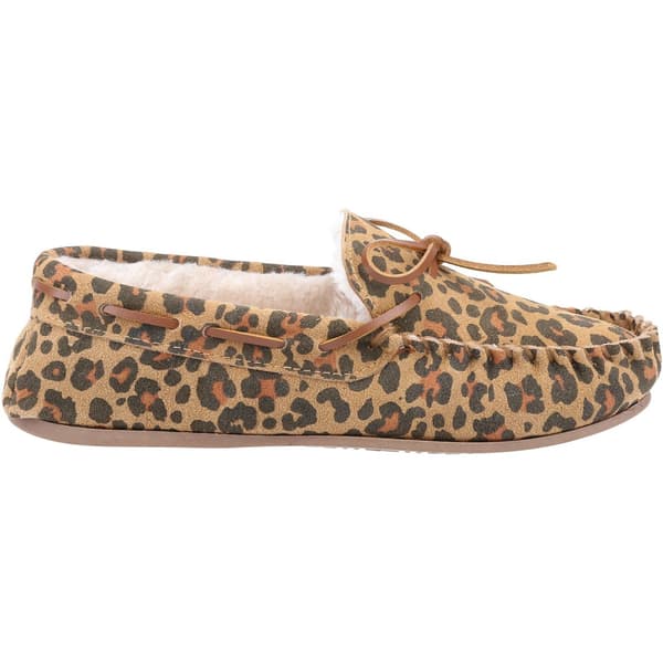 Hush Puppies Dam/Dam Allie Leopardmönstrade mockasiner i mocka 4 Brown 4 UK