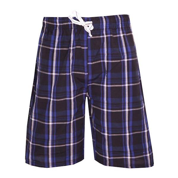 Cargo Bay Herr Woven Checked Lounge Shorts S Royal Check Royal Check S