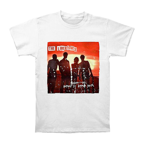 The Libertines Unisex Adult Anthems For Doomed Youth Bomull T-S White XL