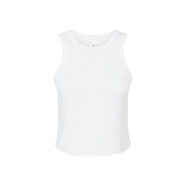 Bella + Canvas Dam/Dam Micro-Rib Racer Tank Top 10 UK - 1 Solid White 10 UK - 12 UK