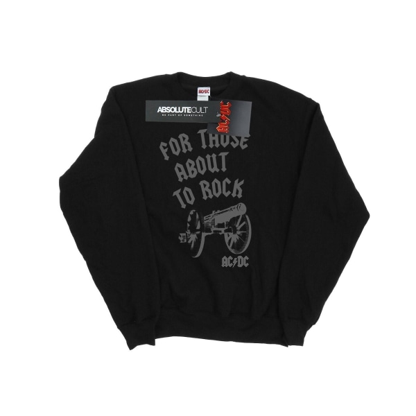 AC/DC Girls For Those About To Rock Cannon Sweatshirt 9-11 år Black 9-11 Years