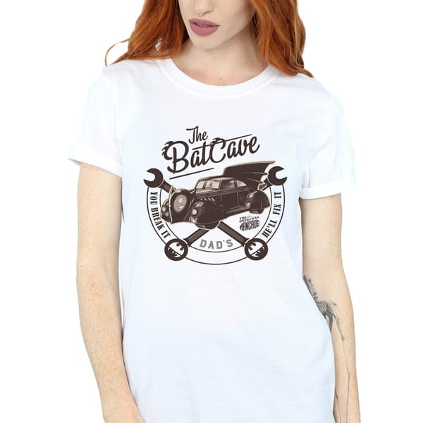 Batman Dam/Dam Batcave Bomulls T-shirt M Vit White M