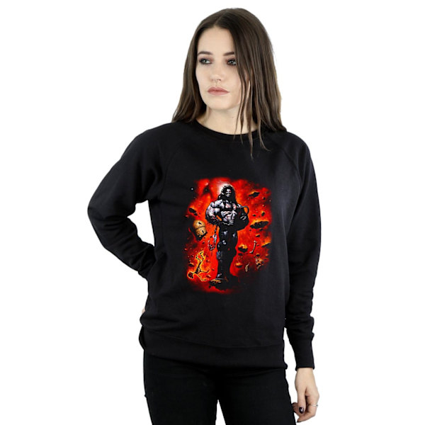 DC Comics Dam/Kvinnor Lobo Cosmos Sweatshirt M Svart Black M