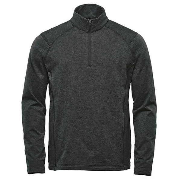 Stormtech Treeline Quarter Zip Pullover för män L Svartmelerad Black Heather L