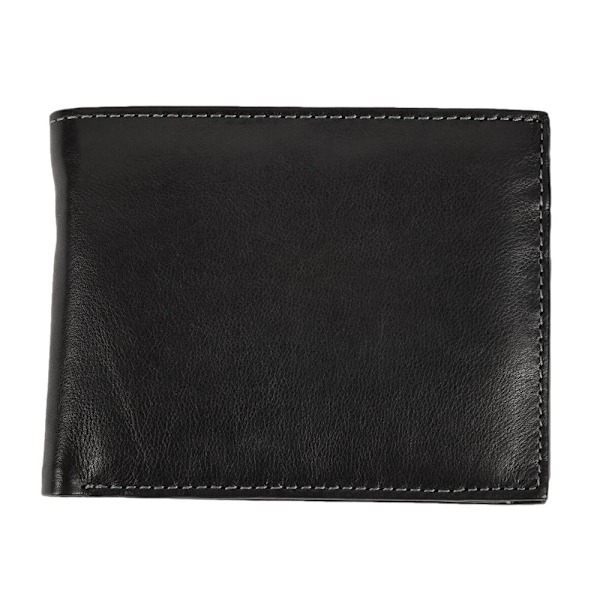 Eastern Counties Leather Mens Mark Trifold Wallet Med Myntficka Black One Size
