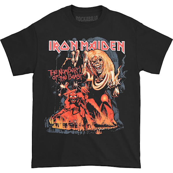 Iron Maiden Unisex Vuxen Number Of The Beast Grafisk T-shirt M Black M