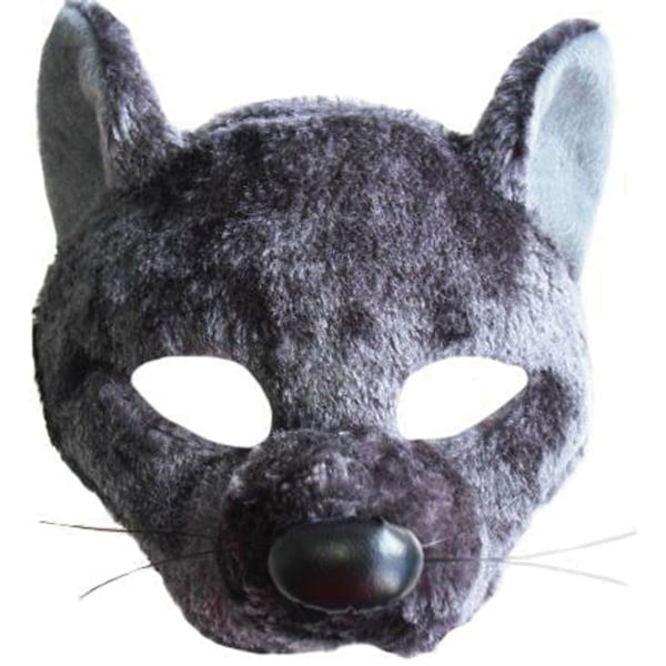 Bristol Novelty Unisex Vuxenråttmask med ljud En storlek Mörk Dark Grey One Size
