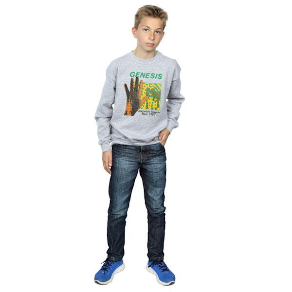 Genesis Boys Invisible Touch Tour Sweatshirt 7-8 år Sports G Sports Grey 7-8 Years