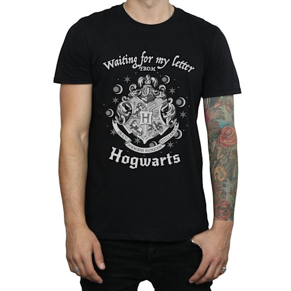 Harry Potter T-shirt för män Hogwarts Waiting For My Letter M Svart Black M