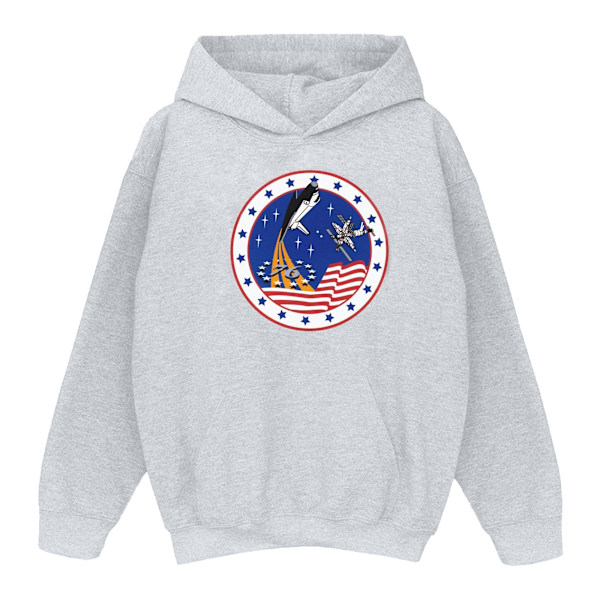 NASA Boys Classic Rocket 76 Hoodie 7-8 år Sports Grey Sports Grey 7-8 Years