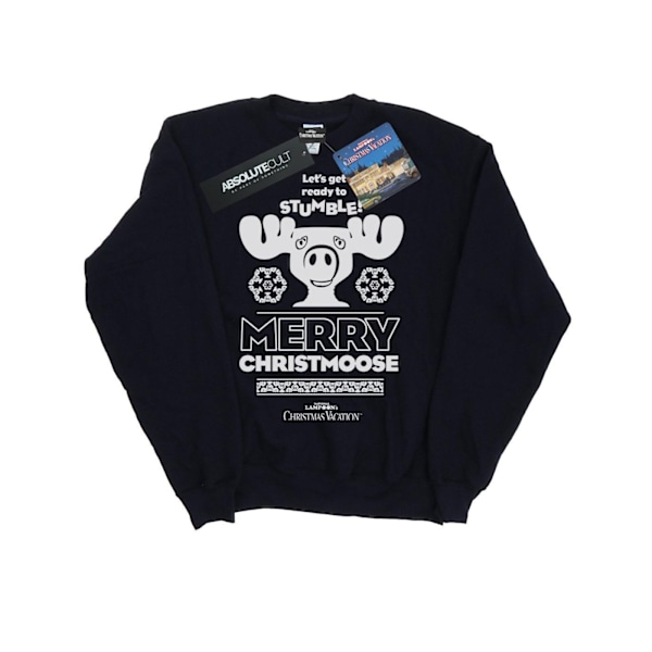 National Lampoon's Christmas Vacation Boys Merry Christmoose Sweatshirt Navy Blue 5-6 Years