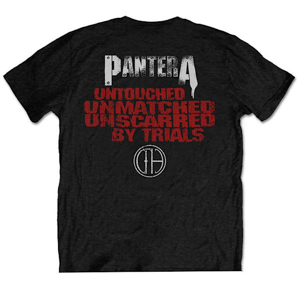 Pantera Unisex Vuxen Horned Skull Stencil Bomullstryck T-S Black M