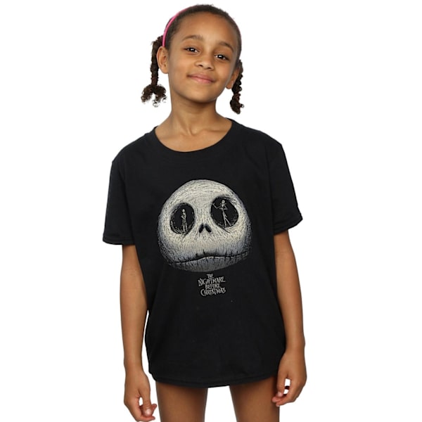 Disney Girls Nightmare Before Christmas Jack's Eyes Bomull T-shirt Black 12-13 Years