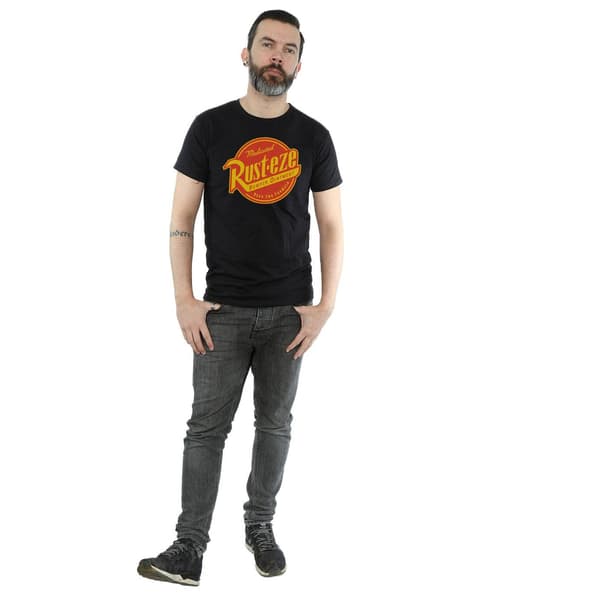 Bilar Herr Rust-Eze Logotyp Bomulls T-shirt XL Svart Black XL