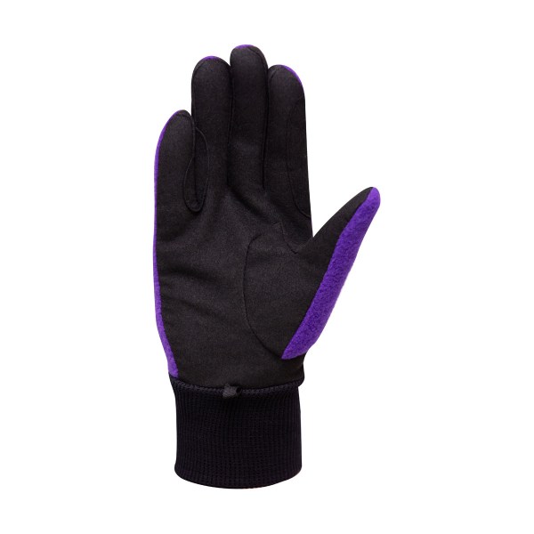 Hy Childrens/Kids Mocka Tvåfärgad Ridhandskar M Svart/lila Black/Purple M