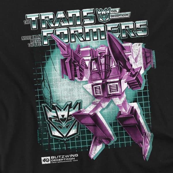 Transformers Blitzwing Box 40-års T-shirt för män M Svart Black M