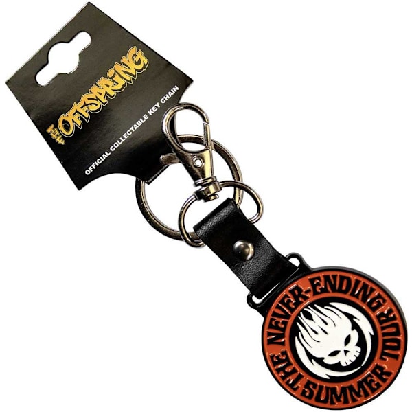 The Offspring The Never Ending Summer Tour Läderrem Nyckelring Orange/Black/White One Size