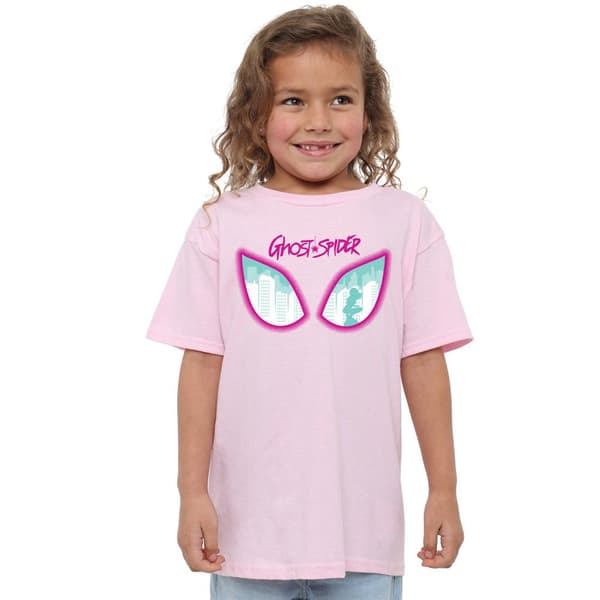 Marvel Barn/Barn Ghost-Spider Eyes T-Shirt 7-8 År Ljus Light Pink 7-8 Years