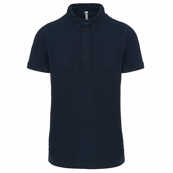 Kariban Herr Piqué Stud Front Polo Shirt XL Marinblå Navy XL