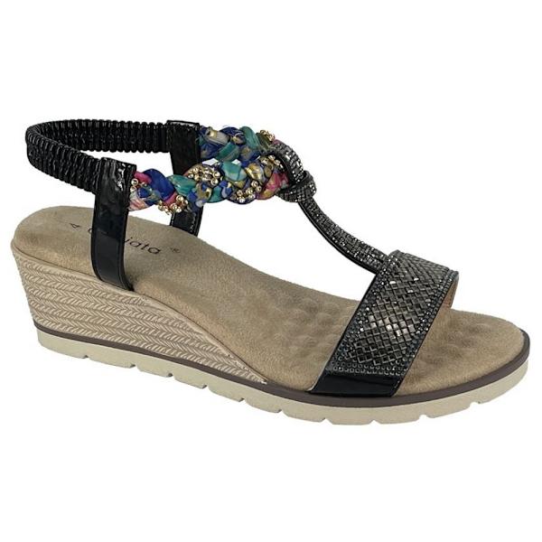Cipriata Dam/Dam Gilda Jewel Sandaler 8 UK Svart Black 8 UK