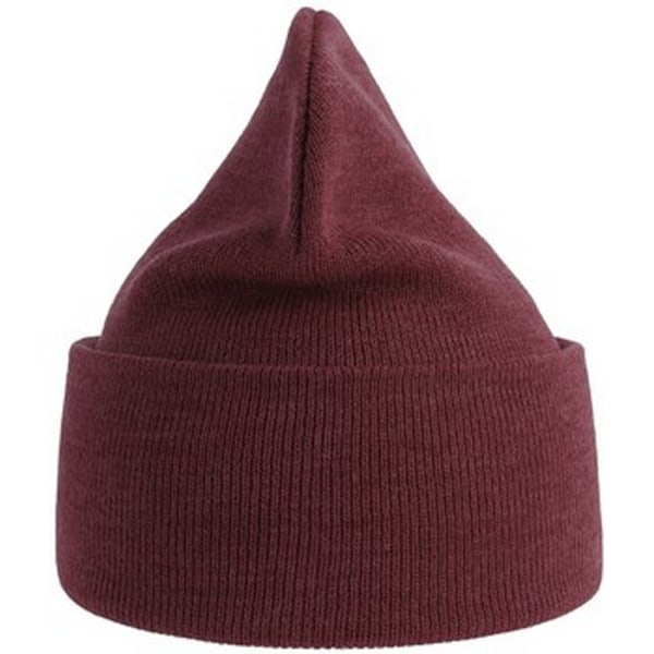 Atlantis Unisex Vuxen Ren Beanie i 100 % Återvunnet Material, En Storlek, Bordeaux Burgundy One Size