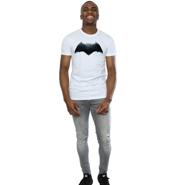 DC Comics Justice League Movie Batman Emblem T-shirt M Vit White M